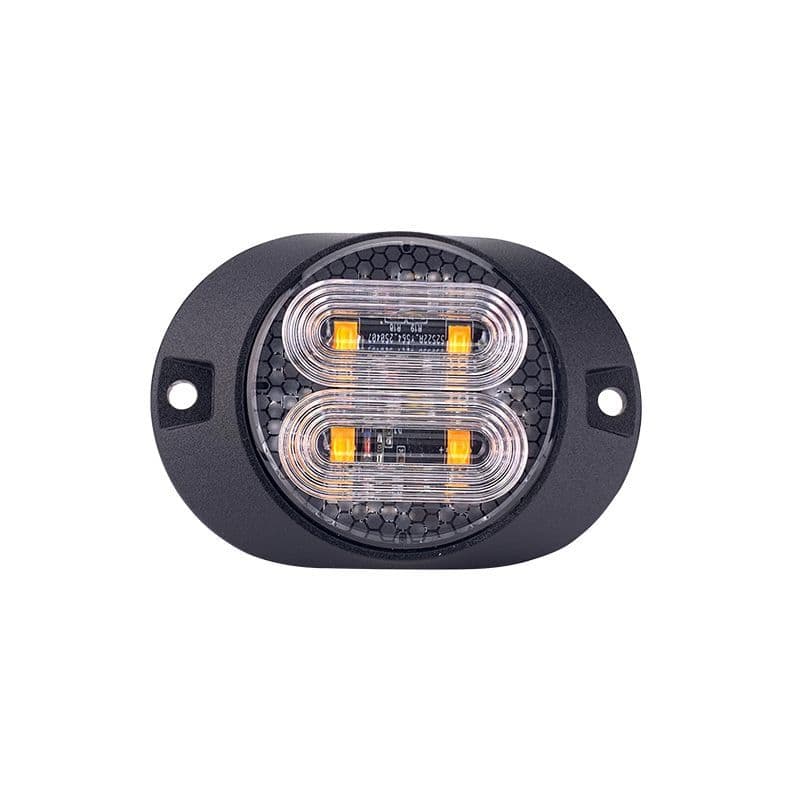 Hazard 4 Round LED Slimline Surface Mount Strobe - Amber - Image 2