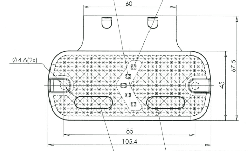 LED Rear Marker & Reflector - Red - Image 5