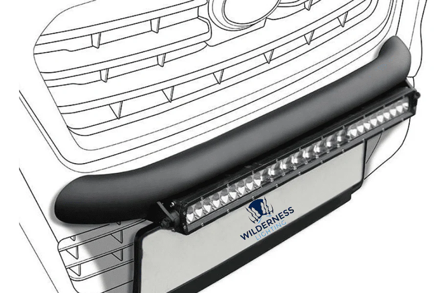 VW TRANSPORTER T5 (2010 - 2015) - WILDERNESS LIGHTING BUMPER MOUNT & LED LIGHT BAR